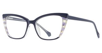 Soho Womens 1090 54Mm Glasses In Blue Multicolor