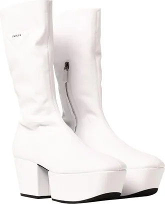 Prada Womens White Polyethylene Boots