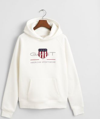 GANT Teens Archive Shield Hoodie (134/140) EGGSHELL
