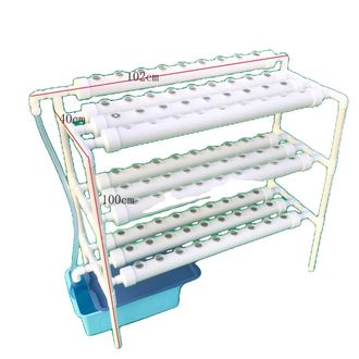 OEM Kit De Cultivo Hidrop&oacute;nico, Estructura Multicapa, Suministro Eficiente De Nutrientes, 3 Capas, 90 Orificios