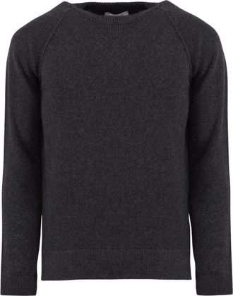 Stone Island Ronde hals Trui Modello 7715514B7-V0065 - Heren - Ronde hals truien - Grijs - M - Wol - Truien & Vesten