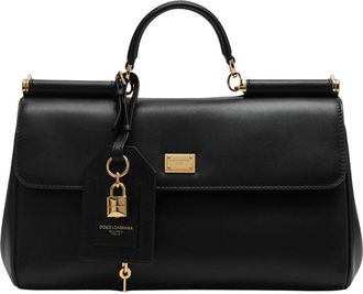 Dolce & Gabbana My Sicily Handtas - Dames - Handtassen - Zwart - ONE Size - Leer - Tassen