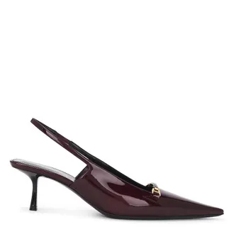 Saint Laurent Womens Carine 55mm Slingback Pumps, Brand Size 37 ( US Size 7 )