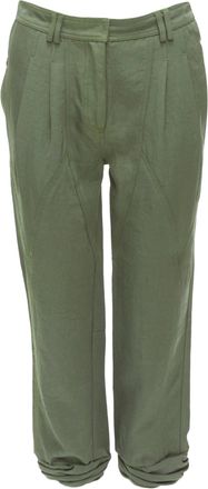 Alexander Wang Twill Panelled Back Pockets Ruched Hem Safari Pants
