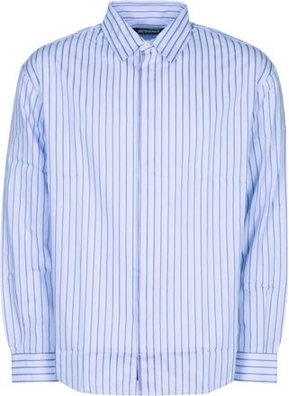 Jacquemus Blue Relaxed Stripes Shirt