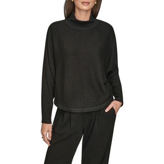 DKNY Mock Neck Sweater in Black at Nordstrom, Size X-Large