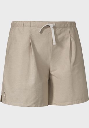 Sch&ouml;ffel Bermudas SCH&Ouml;FFEL Shorts Bilbao L, Damen, Gr. 46, Normalgr&ouml;ssen, braun (4160, braun), Oberstoff : 54% Hanf 44% Baumwolle 2% Elasthan, Hosen Bermudas