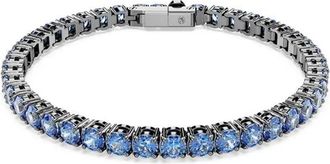 Swarovski Matrix Tennis Armband - Dames - Armbanden - Blauw - ONE Size - Accessoires