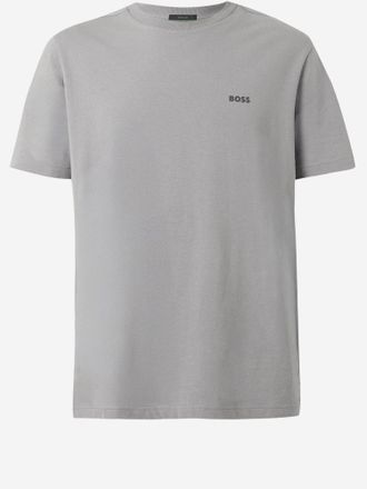 HUGO BOSS Stretch Cotton T Shirt With Logo