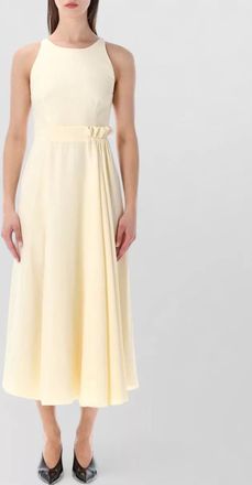 Givenchy sleeveless gown midi length round neckline