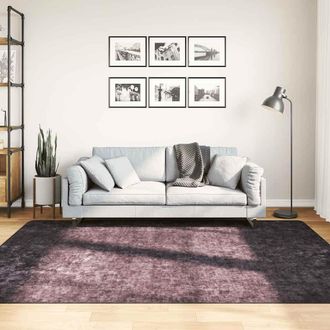 vidaXL Vidaxl - Alfombra Lavable Antideslizante Gris Antracita 160x230 Cm