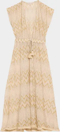 Ramy Brook Chevron Katherine Caftan Coverup