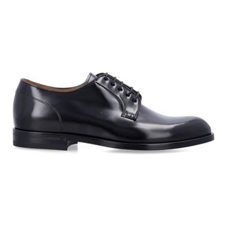 Green George Gepolijste leren Derby - Heren - Nette schoenen - Zwart - 43 EU - Leer - Schoenen