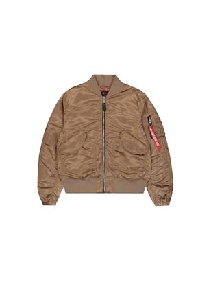Alpha Industries Bomberjacke ALPHA INDUSTRIES CWU MA-1 Bomber NC Women, Damen, Gr. L/XL, grau (taupe), Obermaterial: 100% Nylon, Lining/F&uuml;llung: 100% Polyester, Jacken