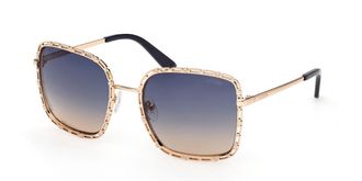 Guess GU00296 32W Womens Sunglasses Gold Size 55