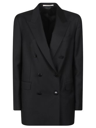 Tagliatore Jasmine Double-Breasted Wide-Lapel Tailored Jacket