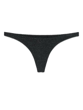MC2 Saint Barth Naima bikini bottoms - women - Spandex/Elastane/Polyamide/Metallised Fibres - M/L - Black