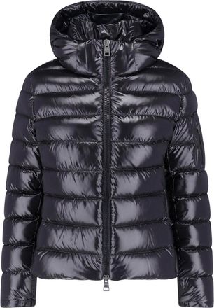 Herno Black Hooded Waterproof Down Jacket