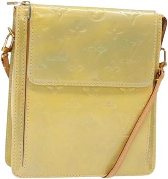 Louis Vuitton Pre-owned Vintage Cross Body Bag - Dames - Vintage Schoudertas - Geel - ONE Size - Leer - Vintage