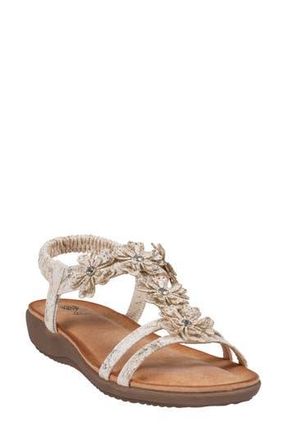 Good Choice Shoes Lily Floral Slingback Sandal in Natural at Nordstrom Rack, Size 8.5