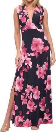 Ariella Open Back Maxi Dress In Midnight