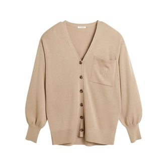 By Malene Birger Truien & Vesten, Dames, Beige, L, Wol, Manala Cardigan