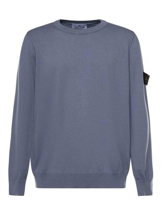 Stone Island Cotton Sweater With Logo