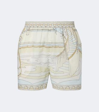 Tory Burch Printed cotton shorts
