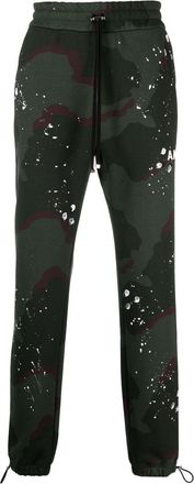 Amiri camouflage-print track pants - men - Cotton/Viscose - S - Green