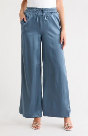 AG - Adriano Goldschmied Kayla Stretch Silk Drawstring Pants in Blue Ice at Nordstrom Rack, Size X-Small