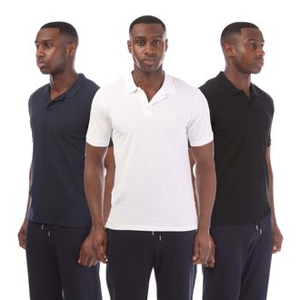 Jack & Jones Heren Jack Jones 3 Pack Basic Poloshirt in Multi kleur