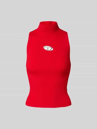 Diesel Tanktop mit Label-Detail in Rot, Gr&ouml;&szlig;e L