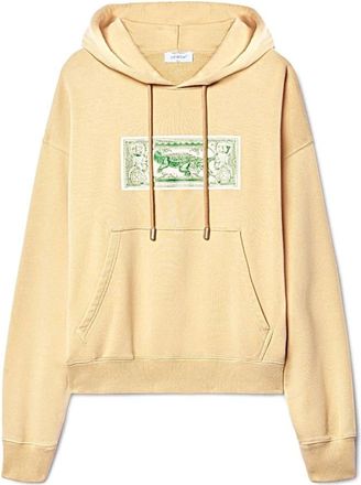 Off-white Felpa Hoodie - Heren - Hoodies - Beige - S - Katoen - Hoodies & sweatvesten
