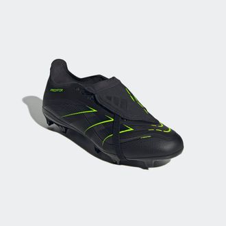 adidas Fussballschuh ADIDAS PERFORMANCE PREDATOR LEAGUE FOLD-OVER TONGUE FG/MG, Gr. 42,5, schwarz (core schwarz, carbon, lucid lemon), Synthetik, Schuhe Fuss