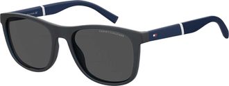 Tommy Hilfiger Zonnebrillen met patroon voor heren (Marine / Zwart)