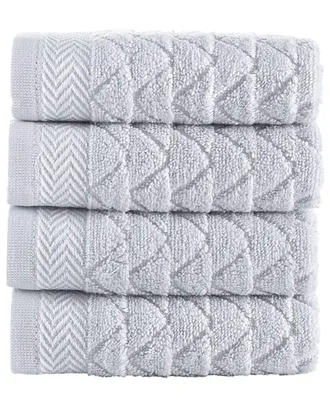 Brooks Brothers Herringbone 4Pc Wash Towels