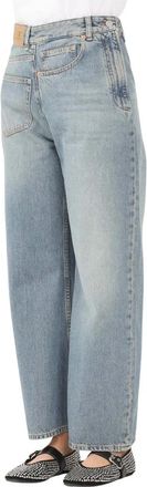 Maison Margiela Regular-fit Jeans - Dames - Loose Fit Jeans - Blauw - XS - Katoen - Jeans