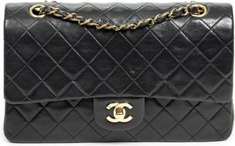 Chanel Pre-owned Womens Classic Double Flap 26 Shoulder Bag - Black - One Size