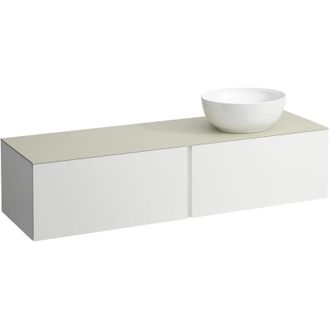 Laufen Il Bagno Alessi Cajonera, Encimera De Piedra Calce Avorio, - Laufen