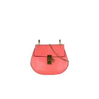 Chlo&eacute; Pre-owned Drew Shoulder Bag - Dames - Vintage Schoudertas - Roze - ONE Size - Leer - Vintage