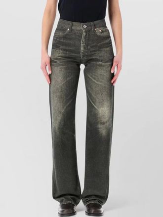 Our Legacy wata cut denim trousers contrast stitching