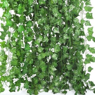 OEM Juego De 12 Guirnaldas De Hiedra Artificial, De 2,1 M De Largo, Plantas Artificiales Colgantes Para Bodas, Oficinas, Cocinas, Jardines, Fiestas Y Deco