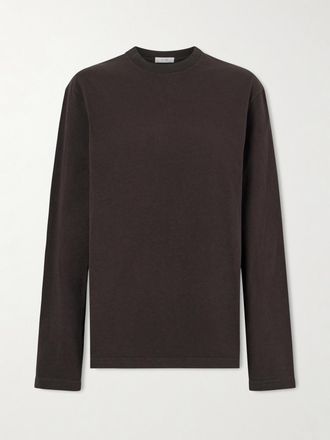 The Row T-shirt In Jersey Di Cotone Amia - Marrone