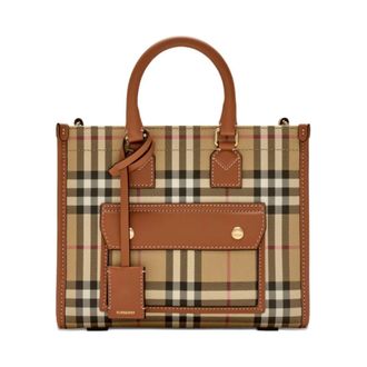 Burberry Mini Freya Tote - female - Burberry - Shopping Bags - Multicolor - ONE SIZE - Bags