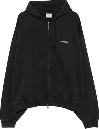 VETEMENTS Logo-print Zip-up Hoodie