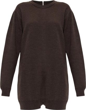 Christophe Lemaire Wol Jumpsuit - Dames - Playsuits - Bruin - S - Wol - Jumpsuits & Playsuits