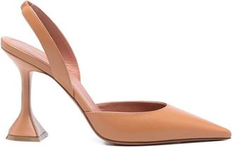 Amina Muaddi Holli Pointed Slingback Pumps