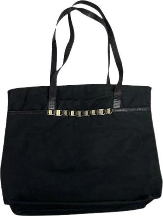 Ferragamo Pre-owned Fabric Tote Bag - Dames - Vintage Shopper - Zwart - ONE Size - Vintage