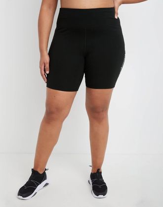 Champion Womens Champion Authentic Bike Shorts Script In Black