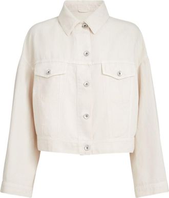 Brunello Cucinelli White Relaxed Jacket